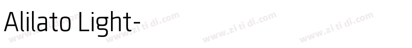 Alilato Light字体转换
